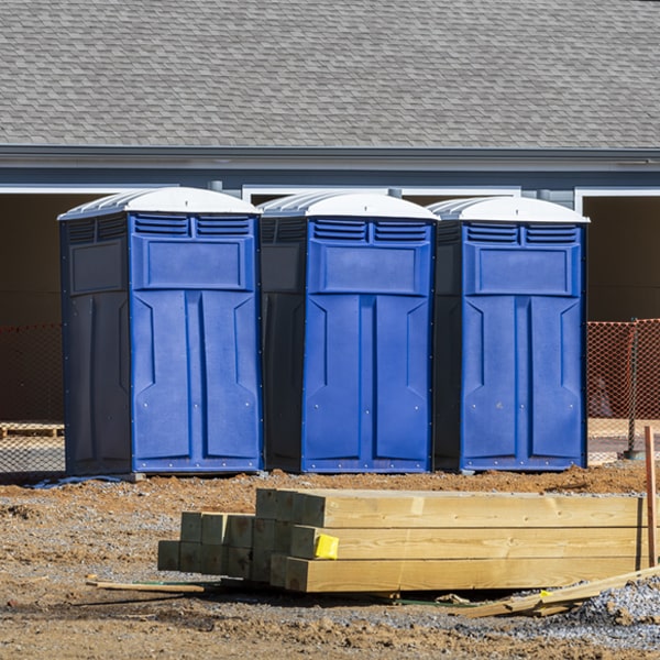 is there a specific order in which to place multiple porta potties in Bluewater Acres NM